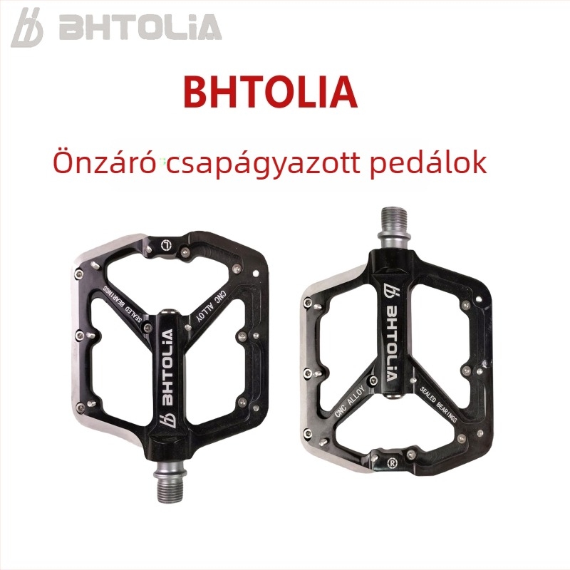 BHTOLIA Hegyi kerékpár pedálok önzáró csapágyakkal, alumíniumötvözet, csúszásmentes