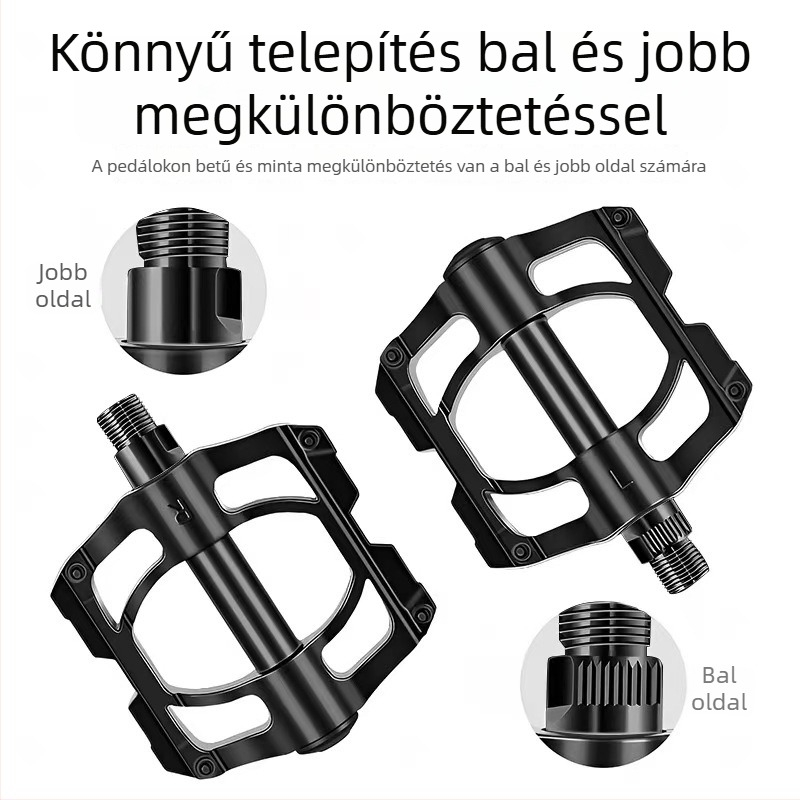 Sincere négycsapágyas alumínium ötvözetű kerékpár pedálok, ultrakönnyű, univerzális használatra
