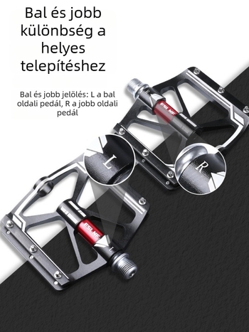 MTB és országúti kerékpár pedálok - CNC alumínium ötvözet, molibdén acél, csúszásmentes, Anybike modell 1
