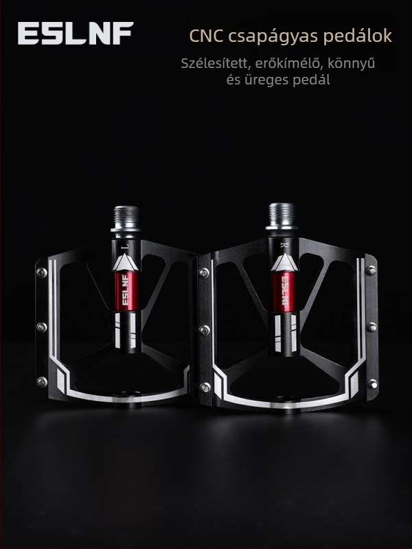 MTB és országúti kerékpár pedálok - CNC alumínium ötvözet, molibdén acél, csúszásmentes, Anybike modell 1