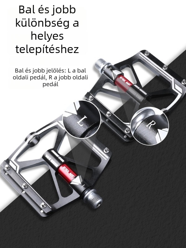 MTB és országúti kerékpár pedálok - CNC alumínium ötvözet, molibdén acél, csúszásmentes, Anybike modell 1