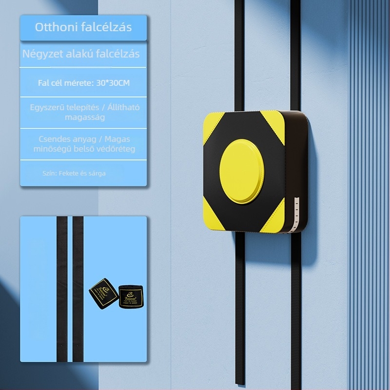 Fali boksz célpont otthoni edzéshez, függőleges kialakítás, PU anyag, Taekwondo és Sanda edzéshez