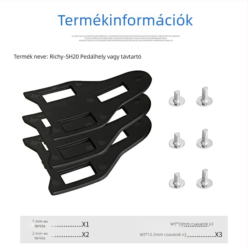 Kesen kerékpárzáró lemez kerékpáros cipőkhöz, nylonból