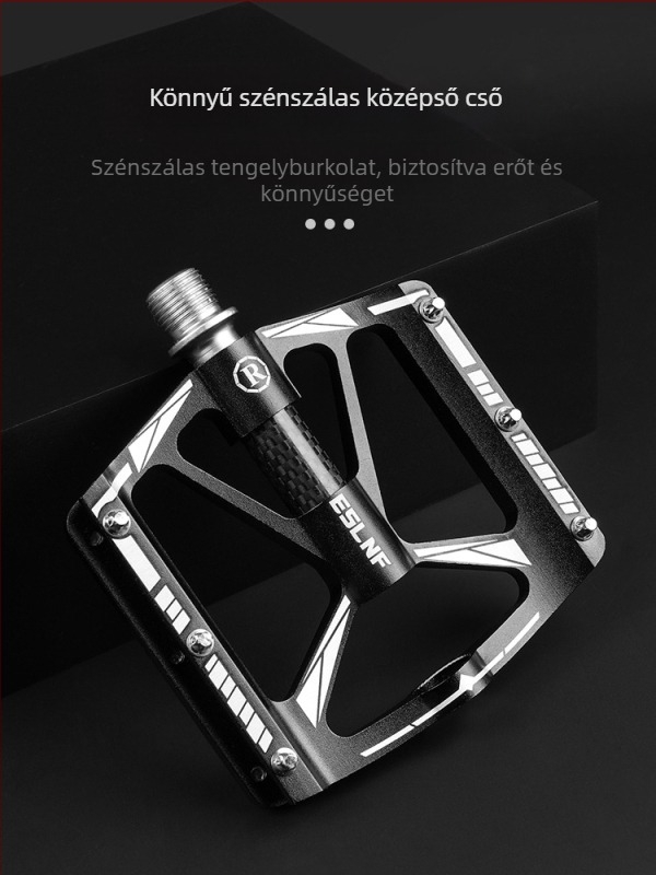 Út- és mountain bike pedál karbon szálas középső csővel és CNC alumínium ötvözetből – Eslnf/esslon