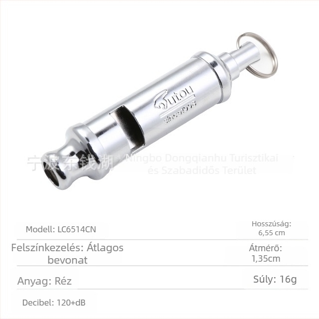 Tigris fejű réz síp - HUTOU, Síp, Nincs logó, Nincs testreszabás