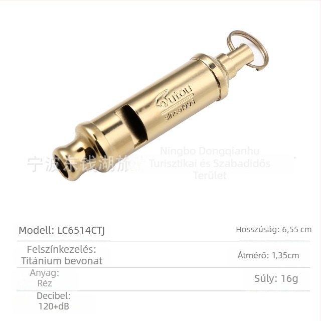 Tigris fejű réz síp - HUTOU, Síp, Nincs logó, Nincs testreszabás