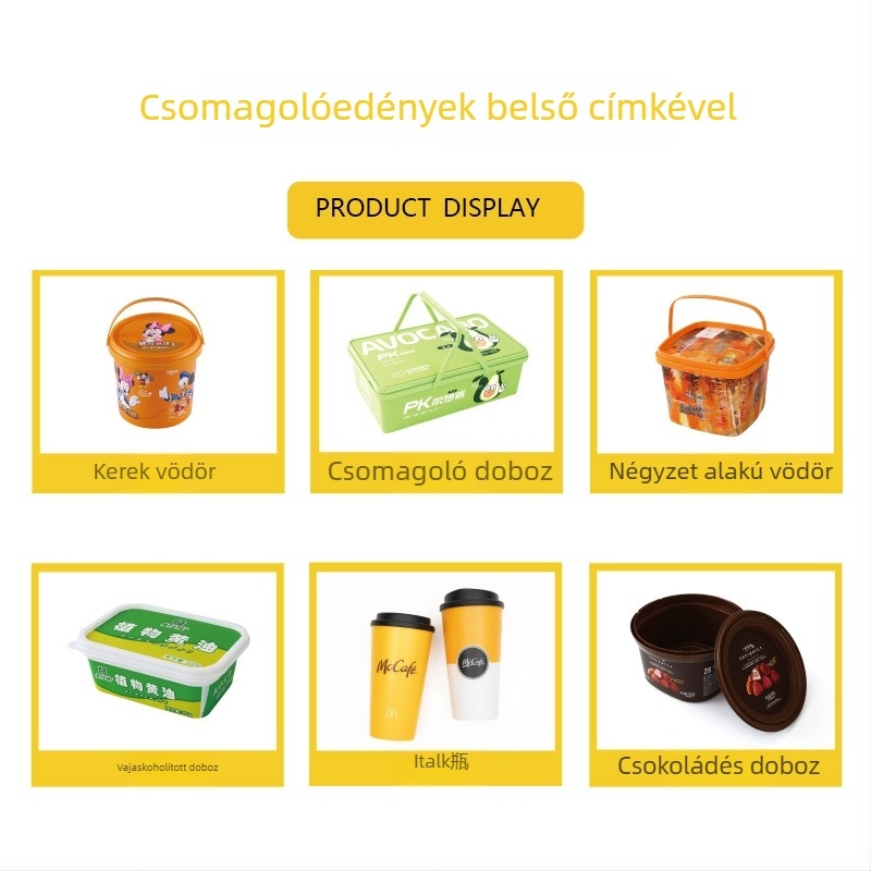 Újrahasznosítható műanyag pohár belső filmmel, 3D-s szívószál, fedél, UV nyomtatás, modell GJ-112, egyedi gyártás