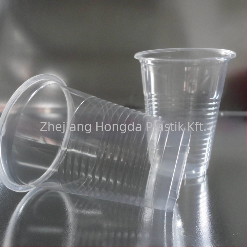 HD-200 Egyszerhasználatos PP ivó pohár, offset nyomtatás, logó nyomtatás elérhető, kupak nélkül