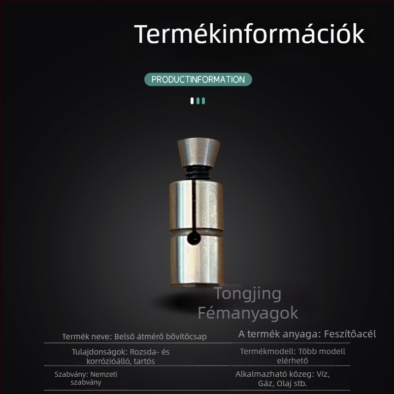 Belső átmérőjű expanziós csap a megmunkáló központhoz - Tongjing Hardware, GB119.1, HRC38-42