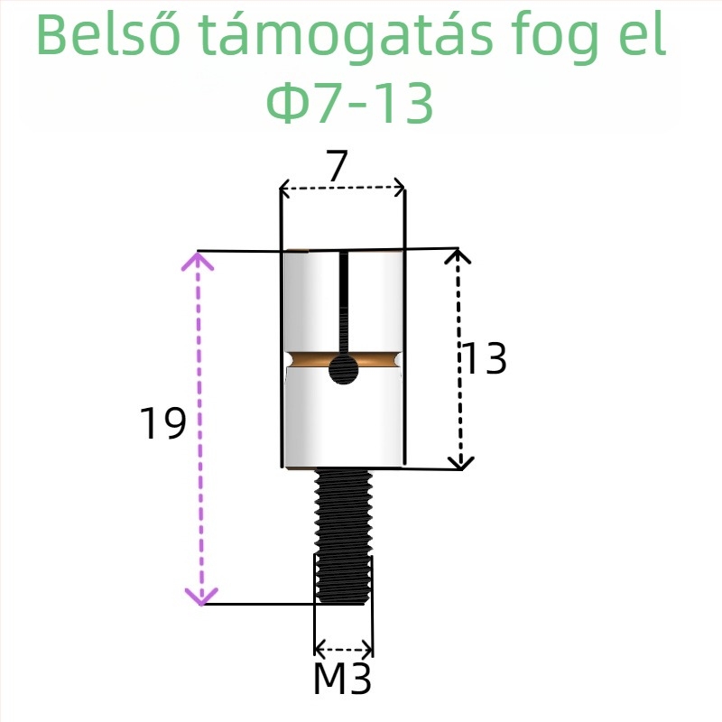 Belső átmérőjű expanziós csap a megmunkáló központhoz - Tongjing Hardware, GB119.1, HRC38-42