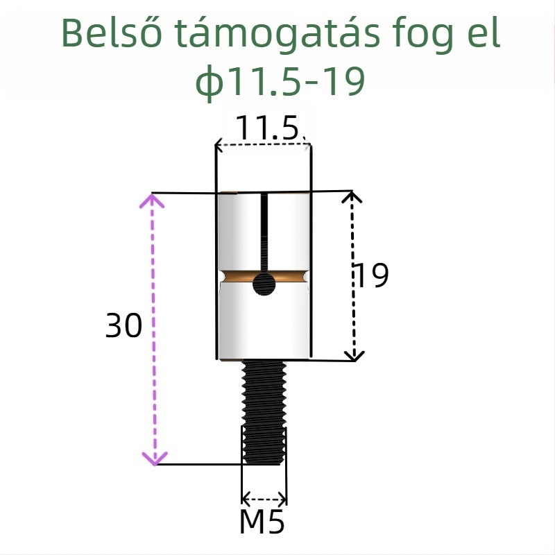 Belső átmérőjű expanziós csap a megmunkáló központhoz - Tongjing Hardware, GB119.1, HRC38-42