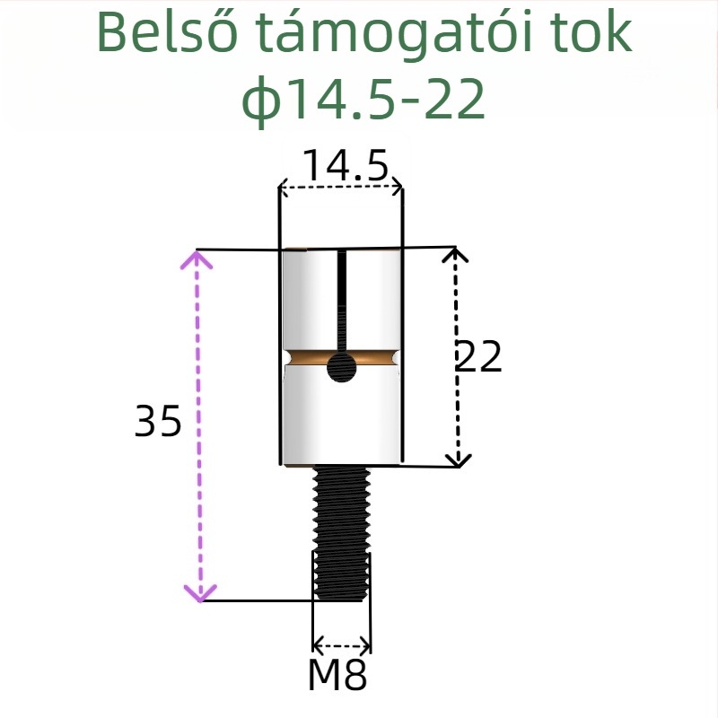 Belső átmérőjű expanziós csap a megmunkáló központhoz - Tongjing Hardware, GB119.1, HRC38-42