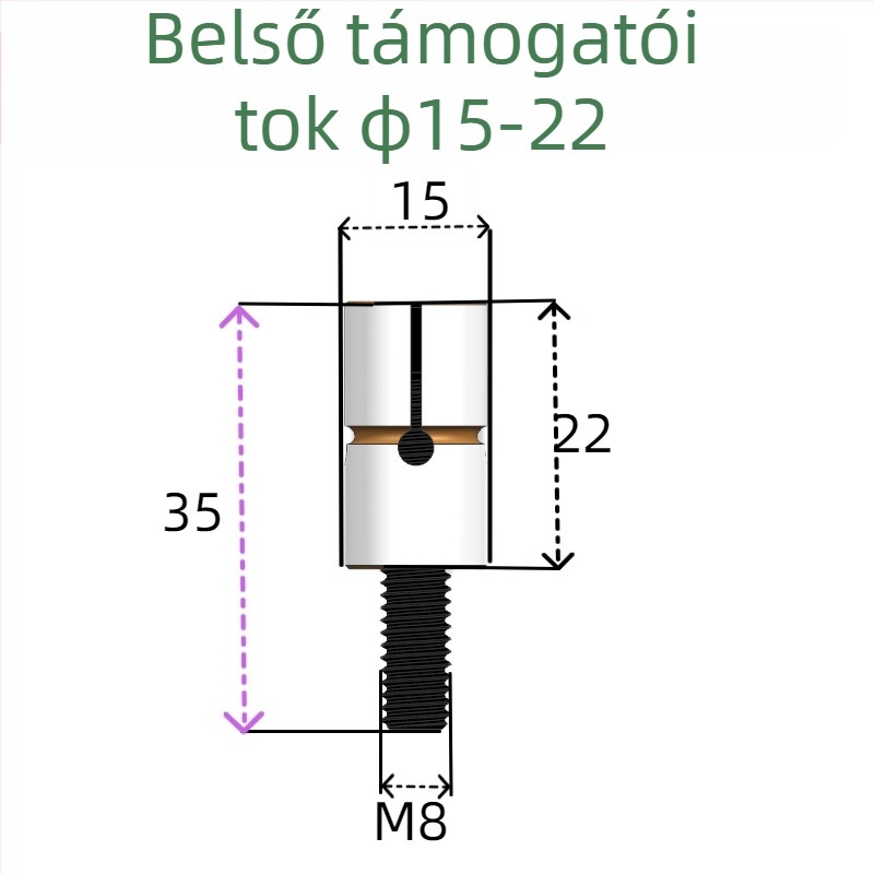 Belső átmérőjű expanziós csap a megmunkáló központhoz - Tongjing Hardware, GB119.1, HRC38-42