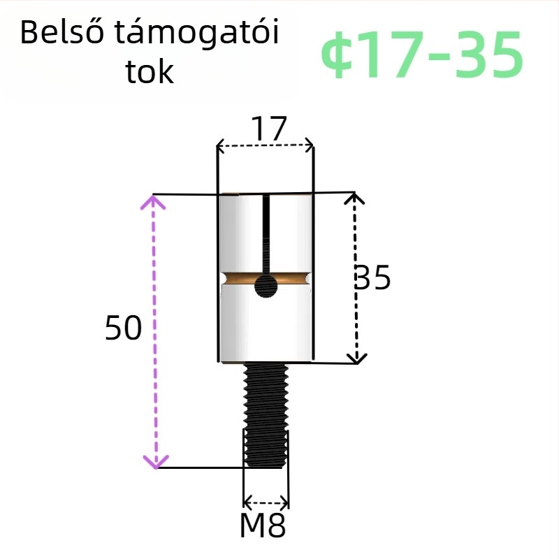 Belső átmérőjű expanziós csap a megmunkáló központhoz - Tongjing Hardware, GB119.1, HRC38-42
