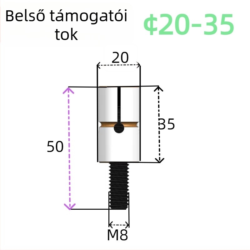 Belső átmérőjű expanziós csap a megmunkáló központhoz - Tongjing Hardware, GB119.1, HRC38-42