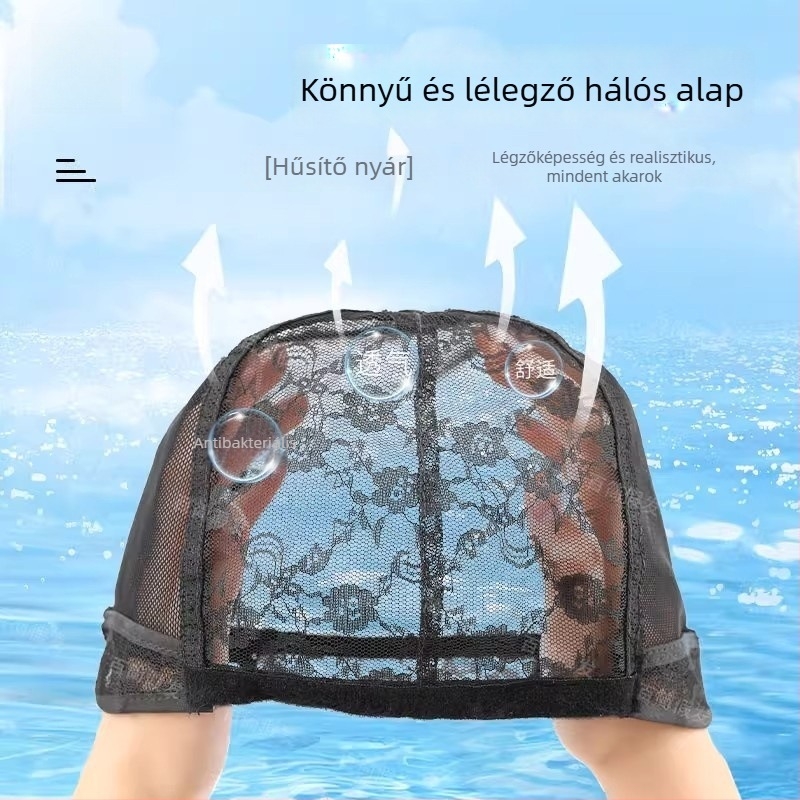 Férfi paróka valódi emberi hajból, rövid egyenes haj, varrat nélküli felső rész, modell 9002, kézzel készített
