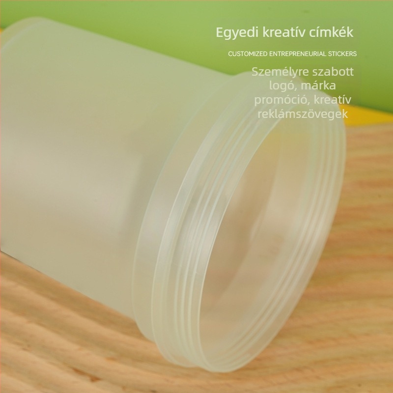 Egyszer használatos PP műanyag pohár fedővel joghurt, gyümölcs és fagylalt számára – Burnt Grass Jelly Cup modell