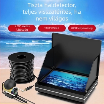 Haldetektáló készülék kamerával és HD kijelzővel, éjjellátó funkcióval, fenék nézet