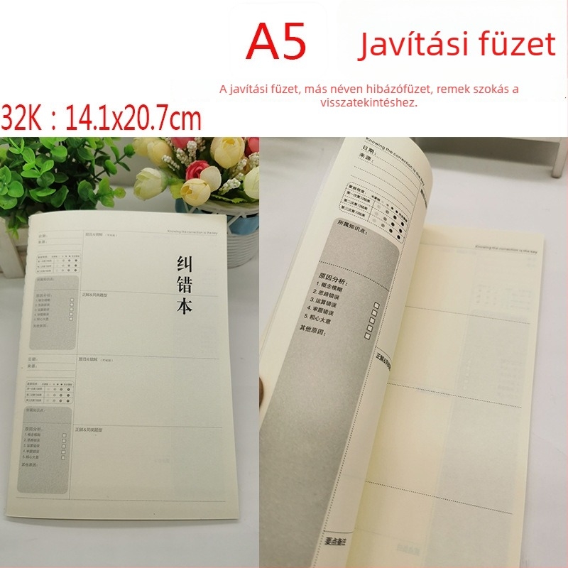 Notesz PP borítóval, vonalas kötés, Beige Daolin papír, 80 g/m², 80 oldal, kreatív stílus