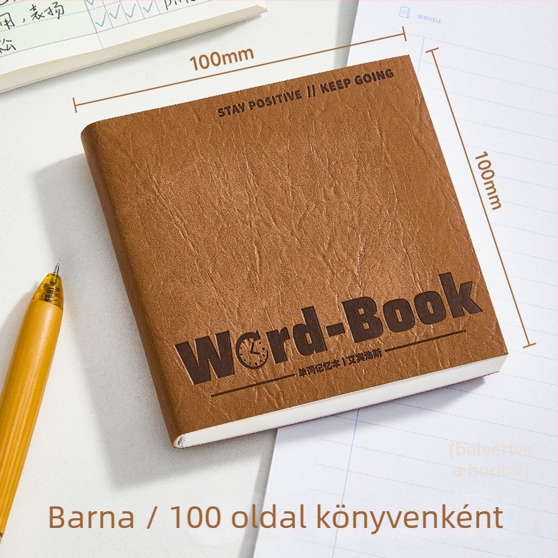 Jegyzetfüzet műbőr borítóval, ragasztott kötés, Forest papír 80 g/m², 100 oldal, üzleti iroda stílusban