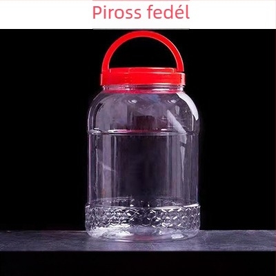 Élelmiszerbiztonságos PET műanyag mézesüveg széles nyakkal, 5 kg kapacitás