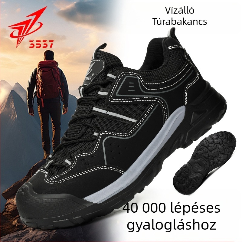 3537 túracipő: csúszásmentes, kopásálló, lélegző, EVA talp