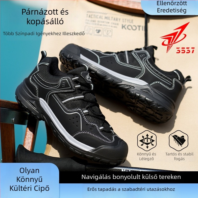 3537 túracipő: csúszásmentes, kopásálló, lélegző, EVA talp