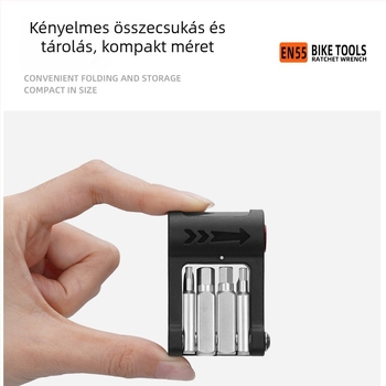 Hordozható mini javító készlet hegymászó kerékpárhoz, kültéri, többfunkciós kombinált eszköz CO2-fúvófej