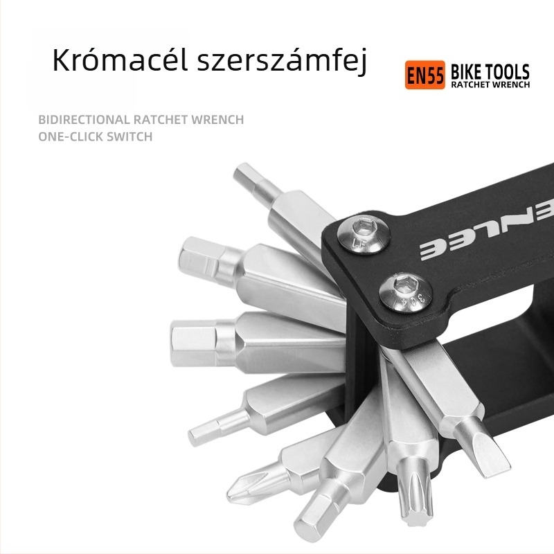 Hordozható mini javító készlet hegymászó kerékpárhoz, kültéri, többfunkciós kombinált eszköz CO2-fúvófej