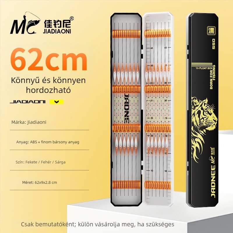 Jiadiani Horgászúszó Doboz, Nagy Kapacitású, Többfunkciós, Két Rétegű, Kibővíthető és Szélesebb, Nylon