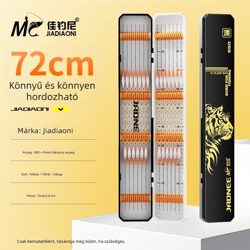 Jiadiani Horgászúszó Doboz, Nagy Kapacitású, Többfunkciós, Két Rétegű, Kibővíthető és Szélesebb, Nylon