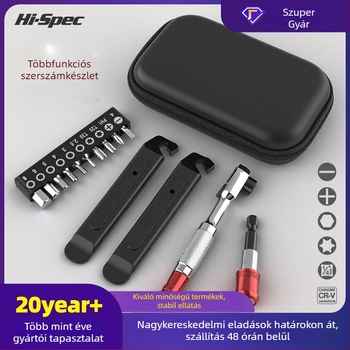 Hi Spic Hegyi kerékpár javító készlet ratchet wrench-tel, króm-vanádium acél, kombinált szerszámkészlet