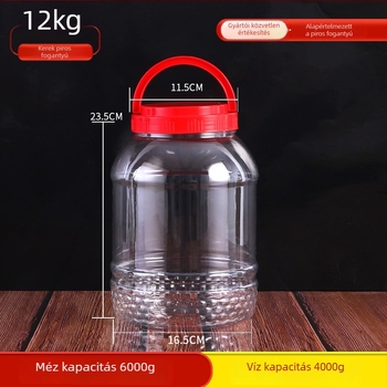 Személyre szabható PET műanyag üveg, ragasztó címkével általános csomagoláshoz