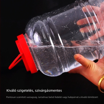 Személyre szabható PET műanyag üveg, ragasztó címkével általános csomagoláshoz