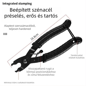 Kerékpárlánc csipesz — többfunkciós szerszám, lánc szétszerelés és összeszerelés, kettős használat, XW márka