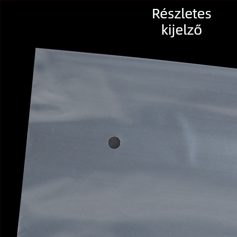 Átlátszó önadhéziós PE csomagoló taska feliratos figyelmeztetéssel, megerősített kivitel ruhákhoz és zoknikhoz, kis méret