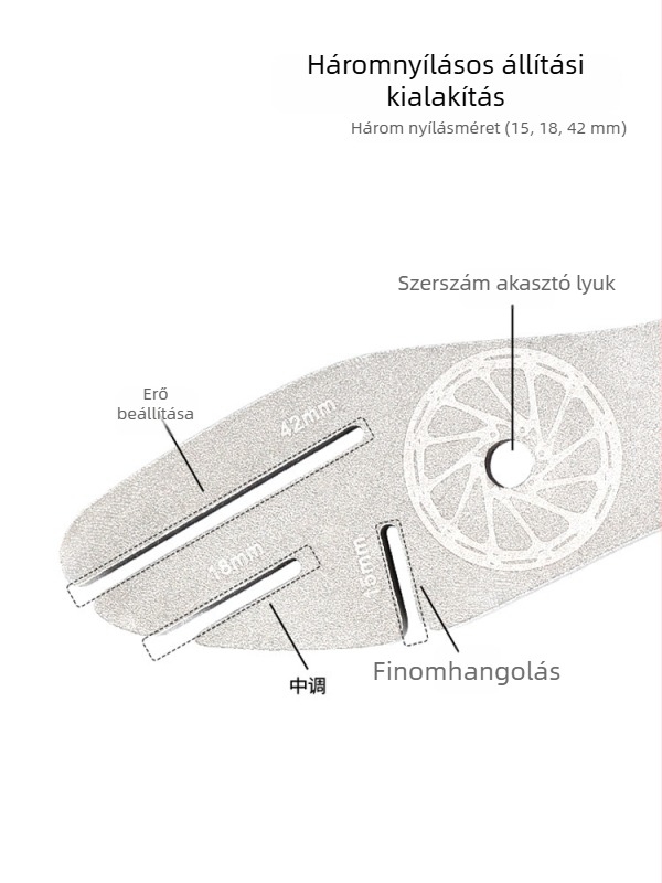 Kerékpár tárcsafékbetétek, javító és beállító eszközök, súrlódás-szabályozó kulcs