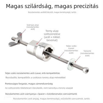 Kerékpár hub szétszerelő kulcs – univerzális, rozsdamentes acél, Sentuo/ST