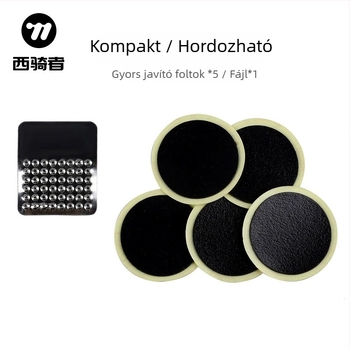 Ragasztó nélküli gumijavító készlet hegyi kerékpárhoz – hordozható javító doboz, kombinált készlet, WEST BIKING