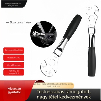 Fémes multifunkcionális kerékpár szerszám pedál- és első- és hátsó tengely eltávolításához — kerékpárjavító eszköz