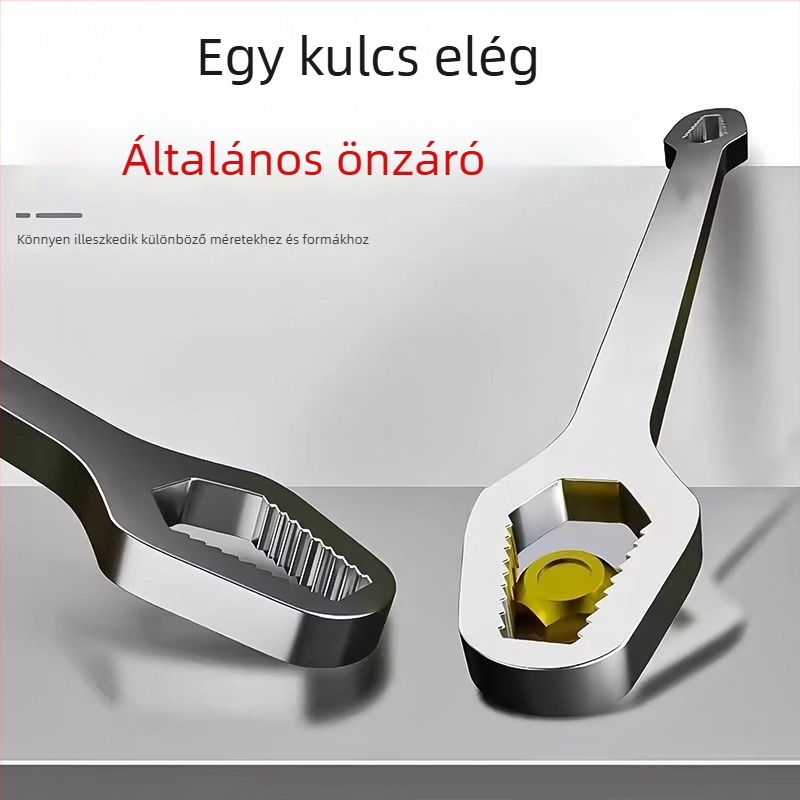 Kétfejű állítható csavarkulcs – többfunkciós, önzáró, keskeny állítható szerszámkészlet, magas széntartalmú acélból, Mingtong márka