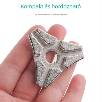 Kerékpár küllőkulcs, 6‑lyukú, szénacélból készült, terepbringákhoz