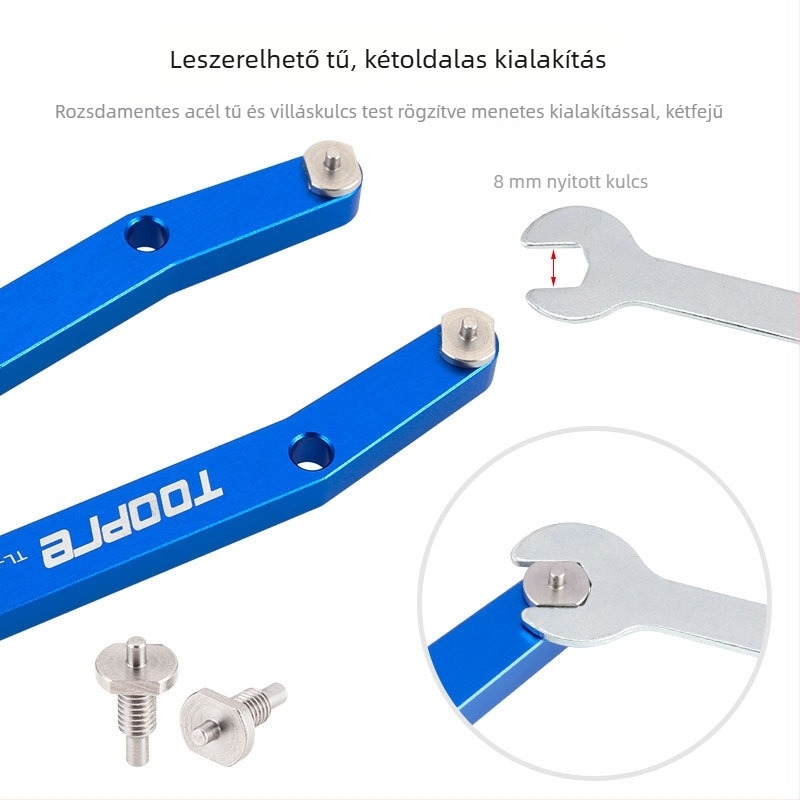 TOOPRE kerékpár tűhorgos kulcs — DUB crank fedél eltávolítása és a motorkerékpár lengéscsillapító olajszivárgás javítása (alumíniumötvözet)