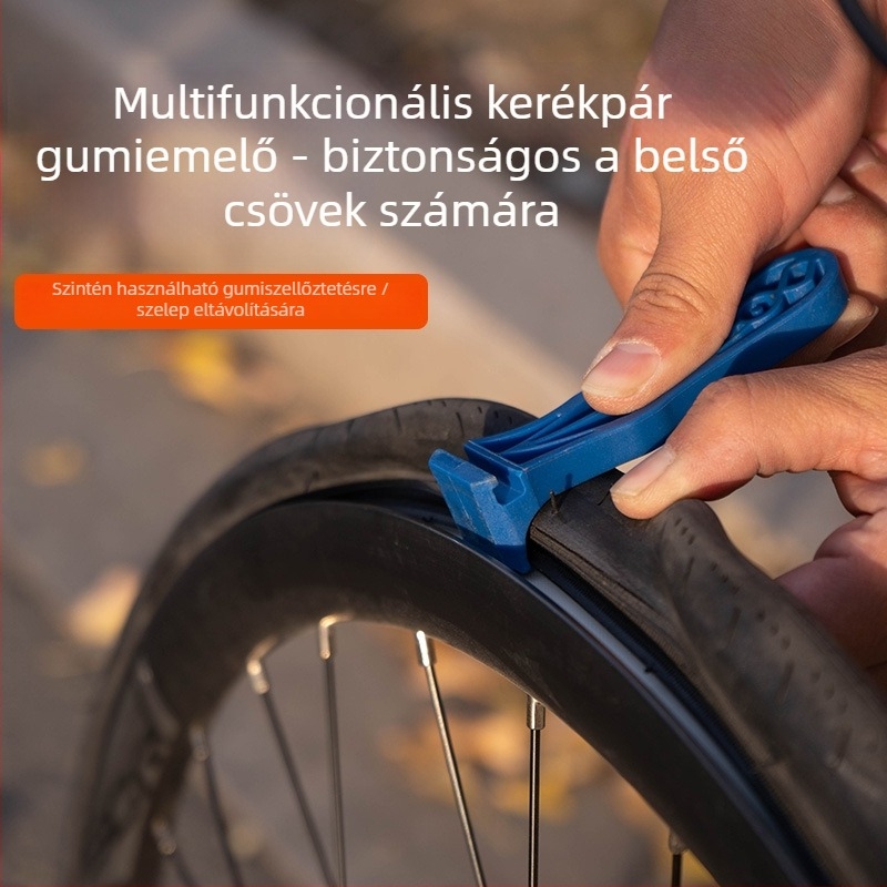 Linding multifunkcionális gumileszedő kerékpárokhoz – műanyag/gyanta anyagú, demontázs és javító eszköz út- és hegyi kerékpárokhoz
