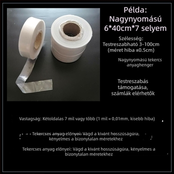 PE hosszú csomagolócső – átlátszó, vastag filmmel ellátott cső ipari csomagoláshoz