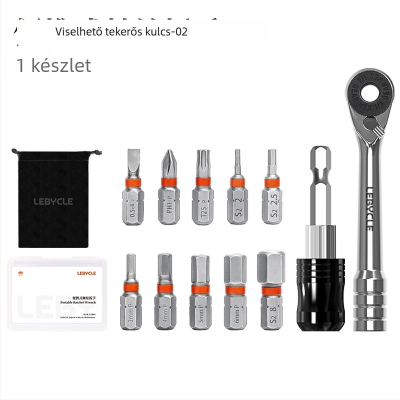 Lebycle Magas Pontosságú Hordozható Kerékpár Racsnis Készlet — Ötvözött Acél, Típus: Kulcs