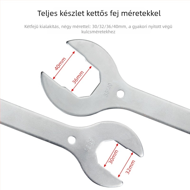 VXM szerszámacél kerékpár fejcső alkatrészeihez tartozó kulcs – testreszabható gyártás – licencelhető magáncímke