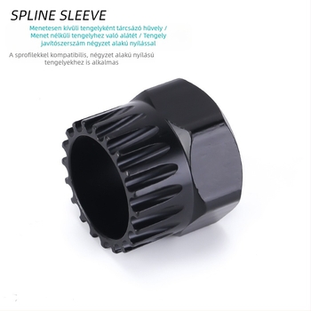 Spline/ISIS alsócsapágy eszköz – Sleeve a négyzetes nyílásra, szénacélból (Autorizált magánmárka)