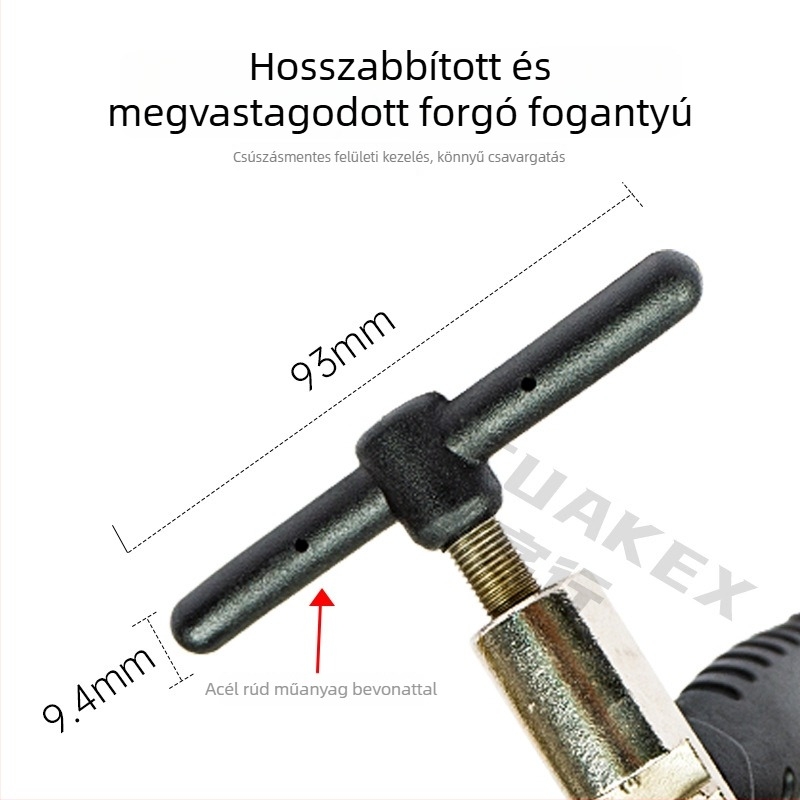 CUAKEX kerékpár láncvágó eszköz – MTB és országúti kerékpárokhoz, nagy széntartalmú acél, láncvágó, telepítés és demontázs