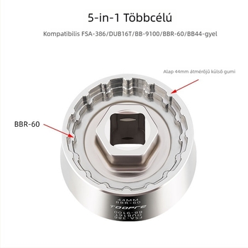TOOPRE Kerékpár alsócsapágy-eltávolító szerszám, króm-molibden acél, kompatibil BB-9100, DUB16T és FSA386
